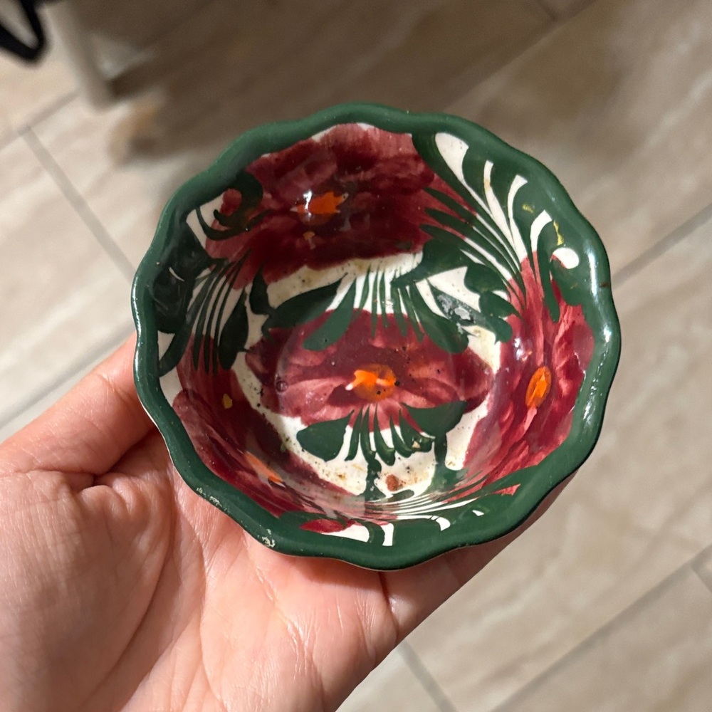 Handcrafted Floral Ceramic Bowl